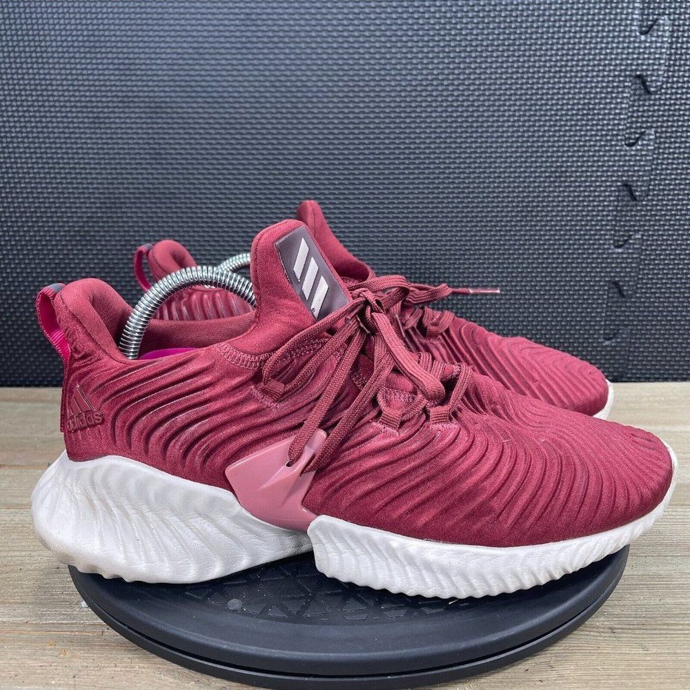 adidas Alphabounce Instinct Womens Size 10 Maroon Running Sneakers Low Top Shoes